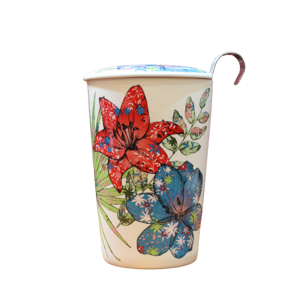 Tisanière Fleurs Exotiques - Compagnie Anglaise des Thés