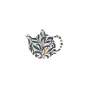 Soucoupe repose sachet Feuilles vertes et bleues  - Compagnie Anglaise des Thés