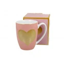 Mug Rose Coeur Or - Compagnie Anglaise des Thés
