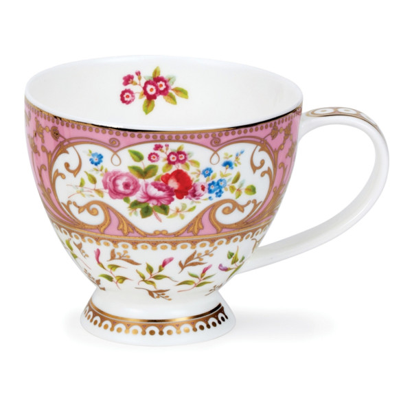 Mug Dunoon Bol Fleurs slaves roses - Compagnie Anglaise des Thés