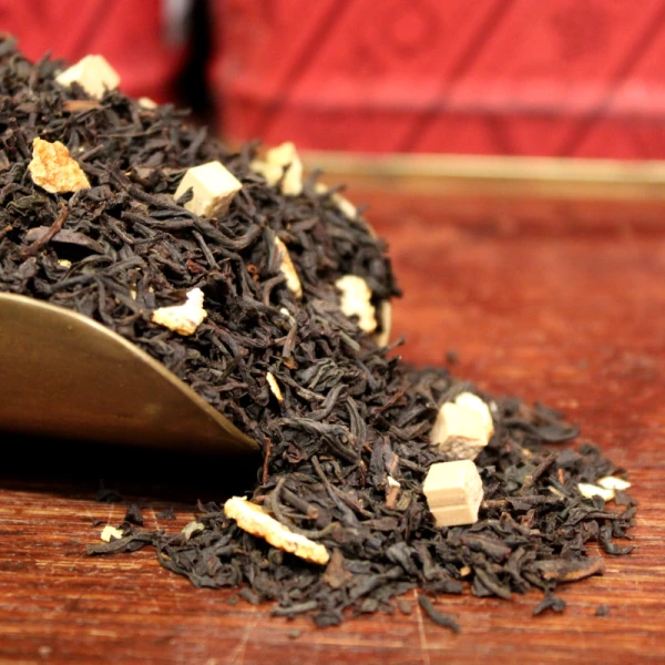 Thé CARAMEL MANDARINE AMANDE  - Thé noir TOSCANE - Compagnie Anglaise des Thés