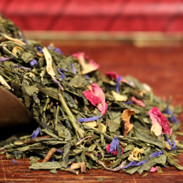 Thé TOURNESOLS, BLEUETS, ROSE en Vrac- Thé vert RENDEZ-VOUS - Compagnie Anglaise des Thés