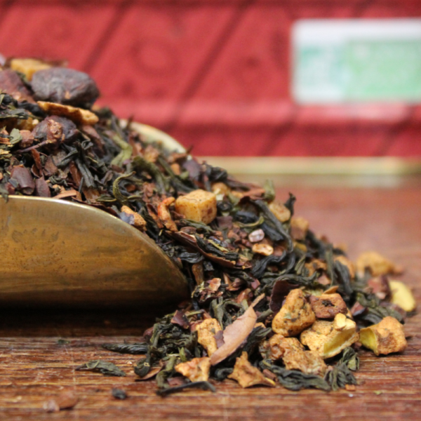 Thé vert JAZZY BIO en Vrac- Caramel, cannelle, cacao - Compagnie Anglaise des Thés