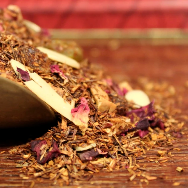Rooibos datte, raisin, amande en vrac. Rooibos ROSACE - Compagnie Anglaise des Thes