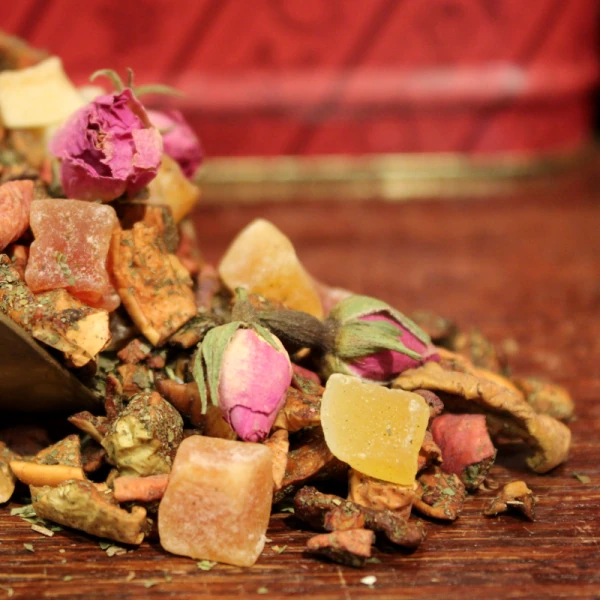 Infusion PAPAYE, MENTHE, FLEURS en vrac -Infusion SAGA - Compagnie Anglaise des Thés