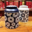 Boîte cylindrique Marguerite bleue - Compagnie Anglaise des Thés