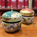 Boîte Japonaise Fleurie Verte - Compagnie Anglaise des Thés