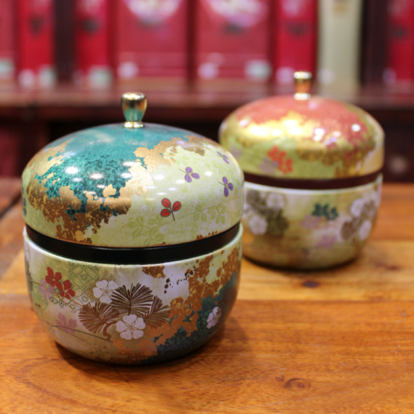 Boîte Japonaise Fleurie Verte - Compagnie Anglaise des Thés