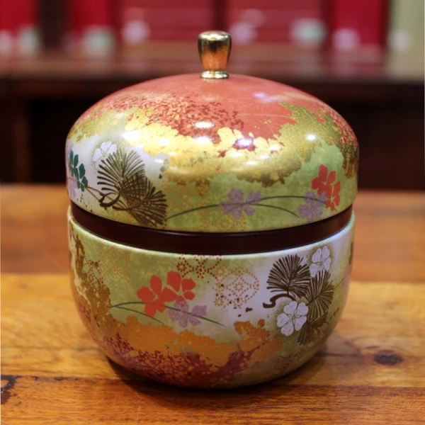 Boîte Japonaise Fleurie Rouge - Compagnie Anglaise des Thés