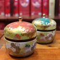 Boîte Japonaise Fleurie Rouge - Compagnie Anglaise des Thés