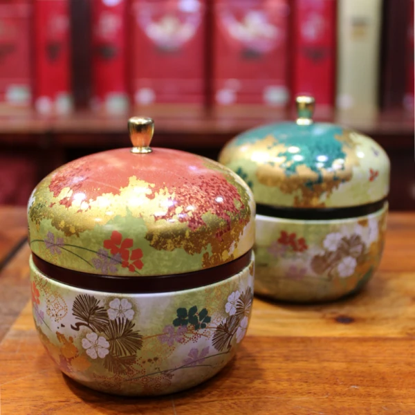 Boîte Japonaise Fleurie Rouge - Compagnie Anglaise des Thés