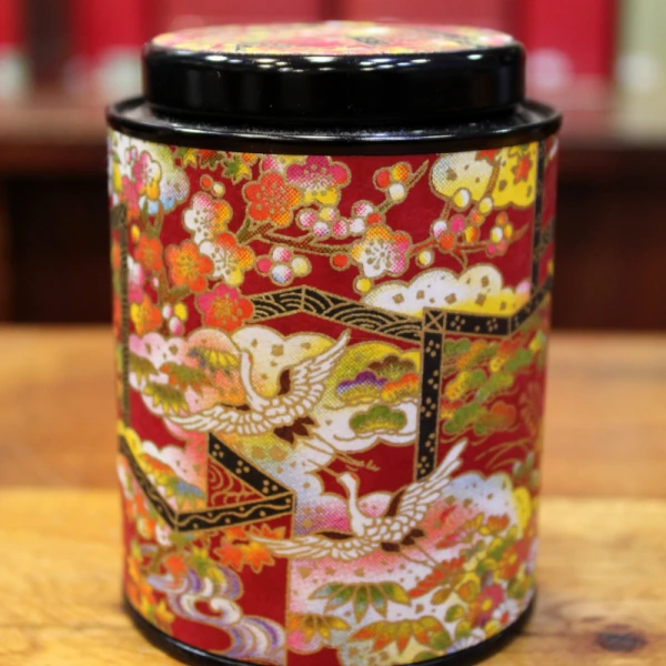 Boîte Japonaise Cylindrique Rouge - Compagnie Anglaise des Thés