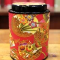 Boîte Japonaise Cylindrique Rouge - Compagnie Anglaise des Thés
