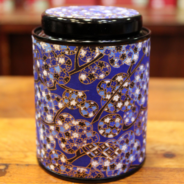 Boîte Japonaise Cylindrique Bleue - Compagnie Anglaise des Thés