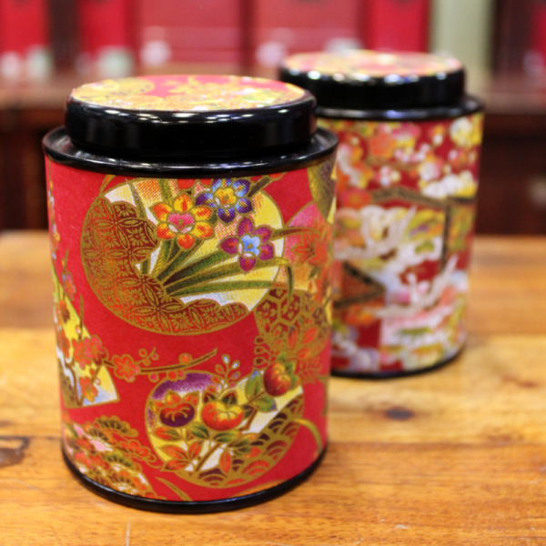 Boîte Japonaise rouge et dorée 80g - Compagnie Anglaise des Thés