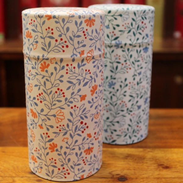Boîte Japonaise fleurs colorées - Compagnie Anglaise des Thés