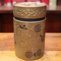 Boîte cylindrique Marron clair avec relief - Compagnie Anglaise des Thés