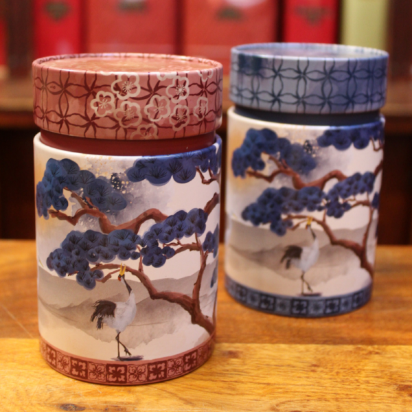 Boîte cylindrique Marron avec relief - Compagnie Anglaise des Thés