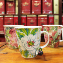 Mug Dunoon Fleurs blanches - Compagnie Anglaise des Thés