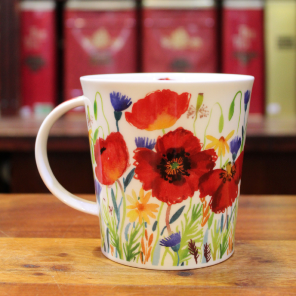 Mug Dunoon Fleurs coquelicots - Compagnie Anglaise des Thés
