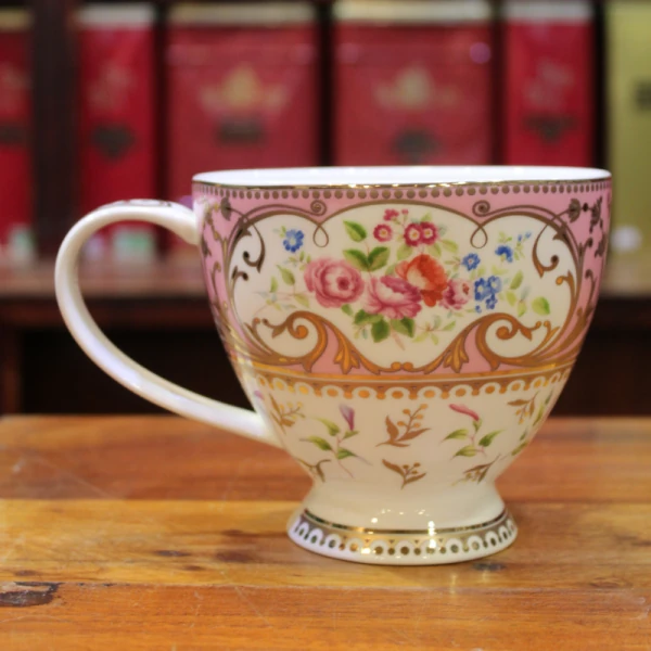 Mug Dunoon Bol Fleurs slaves roses - Compagnie Anglaise des Thés