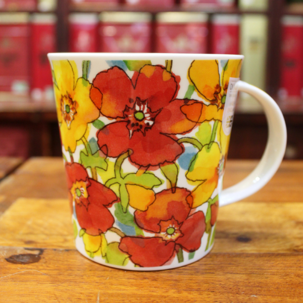 Mug Dunoon Aquarelle Red - Compagnie Anglaise des Thés