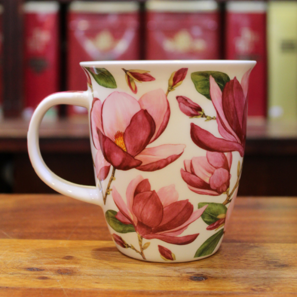 Mug Dunoon Magnolias Rose Foncé - Compagnie Anglaise des Thés