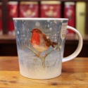 Mug Dunoon Rouge-gorge hiver - Compagnie Anglaise des Thés