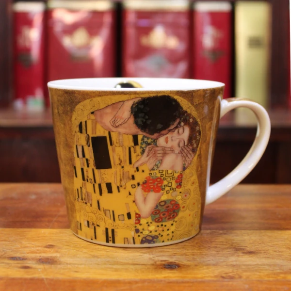 Grand Mug Insolence Klimt Le baiser 50cl - Compagnie Anglaise des Thés