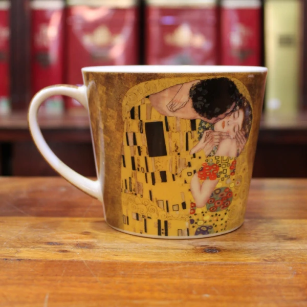 Grand Mug Insolence Klimt Le baiser 50cl - Compagnie Anglaise des Thés