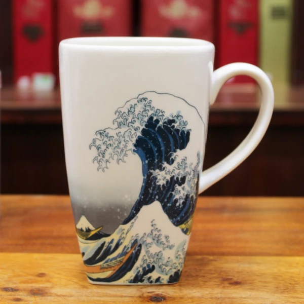 Grand Mug Carré Vague Hokusai - Compagnie Anglaise des Thés
