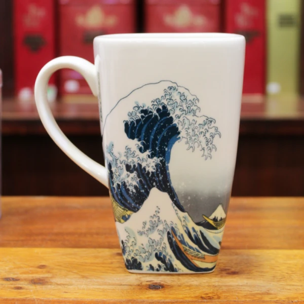 Grand Mug Carré Vague Hokusai - Compagnie Anglaise des Thés