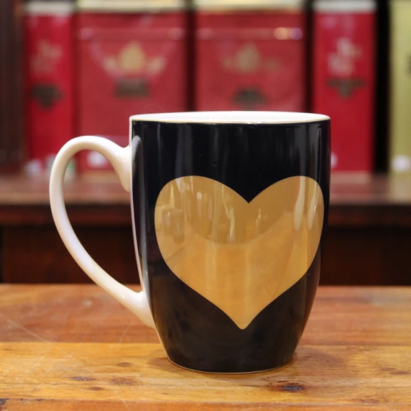 Mug Bleu Coeur Or - Compagnie Anglaise des Thés