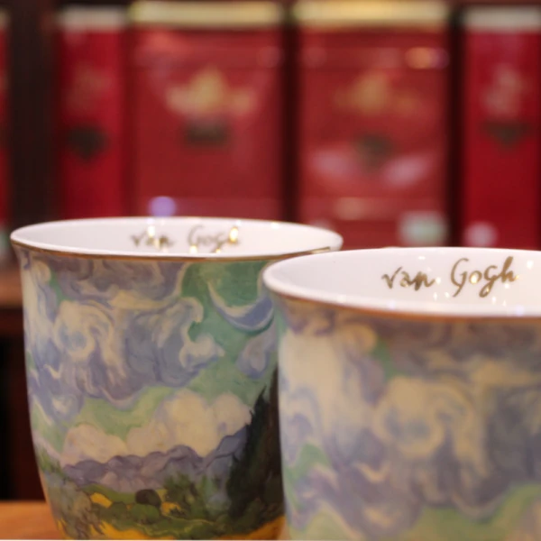 Coffret Mugs Champs de Blé Van Gogh 32cl - Compagnie Anglaise des Thés