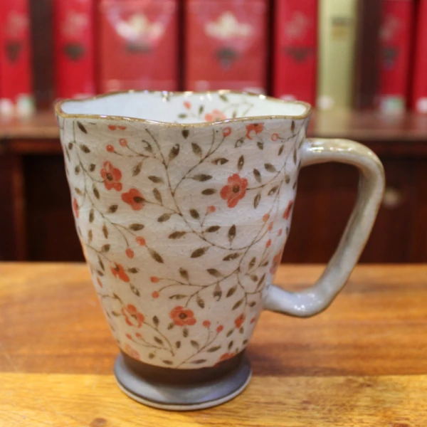 Mug Japonais fleurs roses - Compagnie Anglaise des Thés