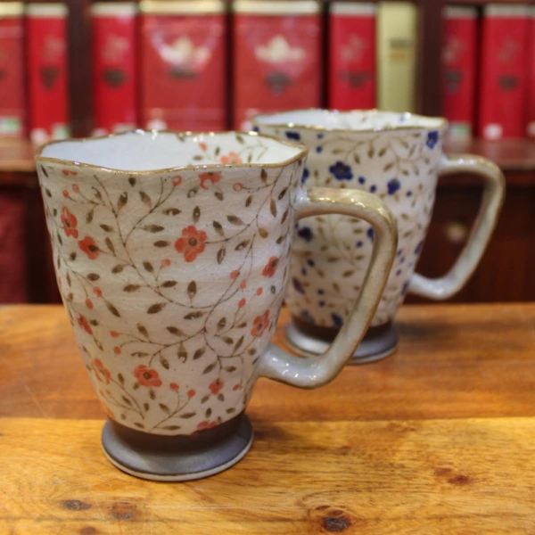 Mug Japonais fleurs roses - Compagnie Anglaise des Thés