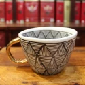 Mug Céramique Design Noir et Blanc - Compagnie Anglaise des Thés