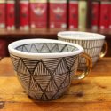 Mug Céramique Design Noir et Blanc - Compagnie Anglaise des Thés
