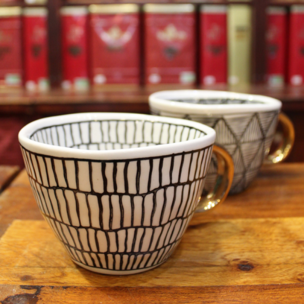 Mug Céramique Noir et Blanc - Compagnie Anglaise des Thés