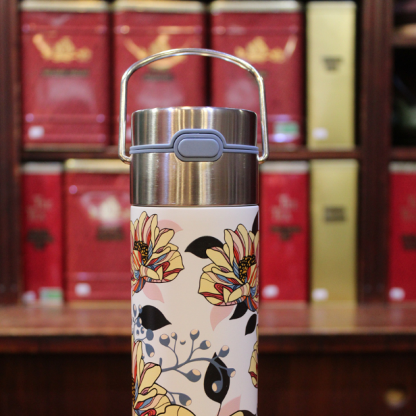 Thermos Fleurs blanches 50cl - Compagnie Anglaise des Thés