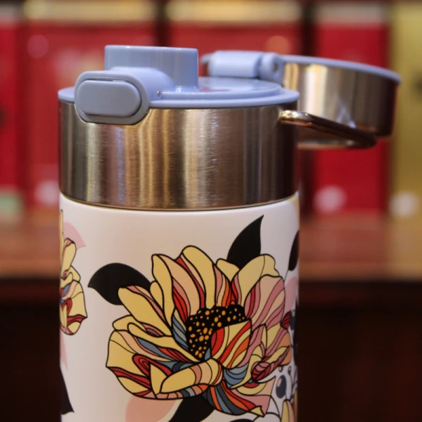 Thermos Fleurs blanches 50cl - Compagnie Anglaise des Thés