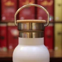 Gourde isotherme en inox Blanche fleurs - Compagnie Anglaise des Thés