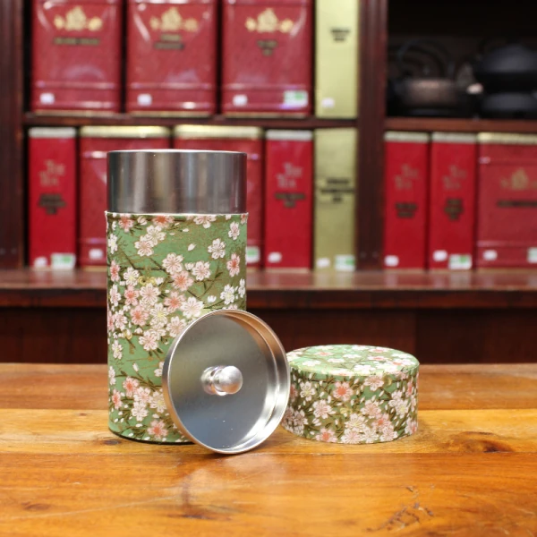 Boîte Japonaise verte et rose - Compagnie Anglaise des Thés