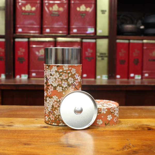Boîte Japonaise orange et doré - Compagnie Anglaise des Thés