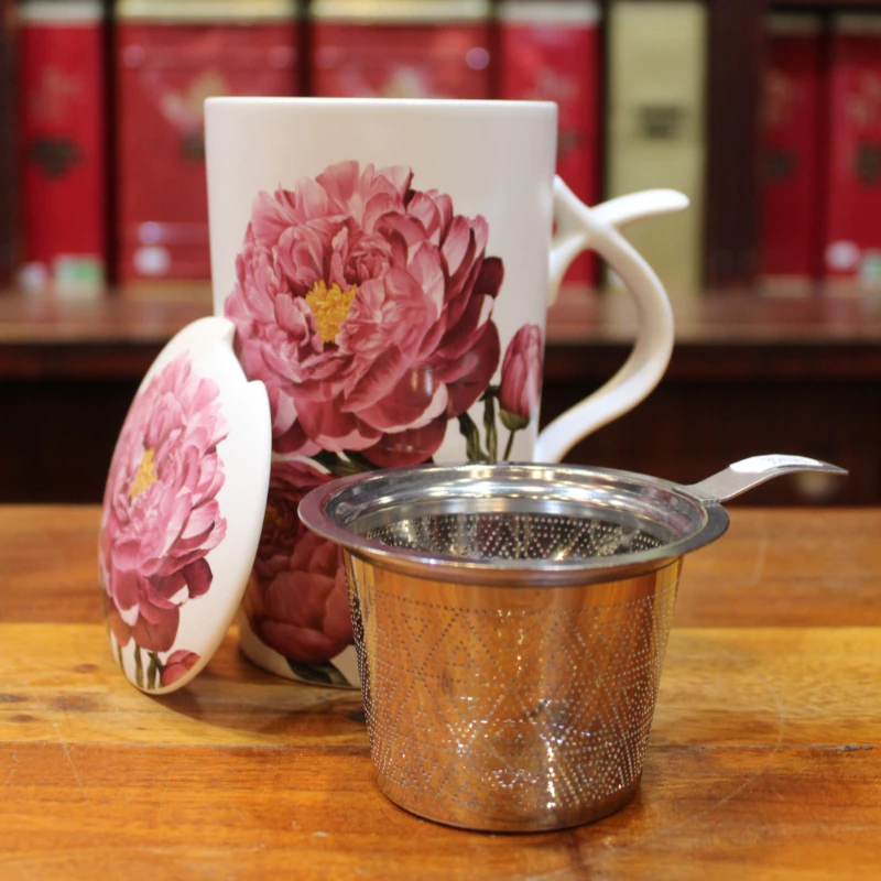 Tisanière Pivoine Rose Clair - Compagnie Anglaise des Thés