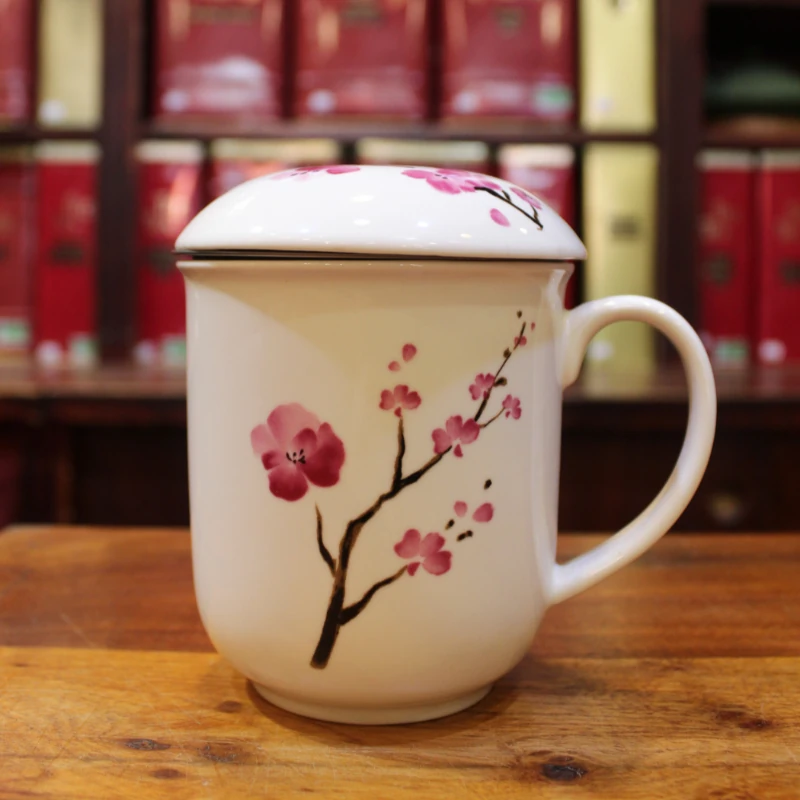Tisanière Fleur de Cerisier en porcelaine - Compagnie Anglaise des Thés
