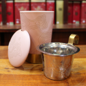 Tisanière Rose et doré - Compagnie Anglaise des Thés
