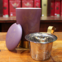 Tisanière Violette et doré - Compagnie Anglaise des Thés