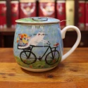 Tisanière Volupté Chat à Vélo - Compagnie Anglaise des Thés