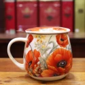 Tisanière Volupté Coquelicots rouges - Compagnie Anglaise des Thés